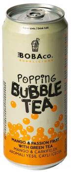 The Boba Co. - Popping Bubble Tea Mango & Passionsfrucht 330 ml